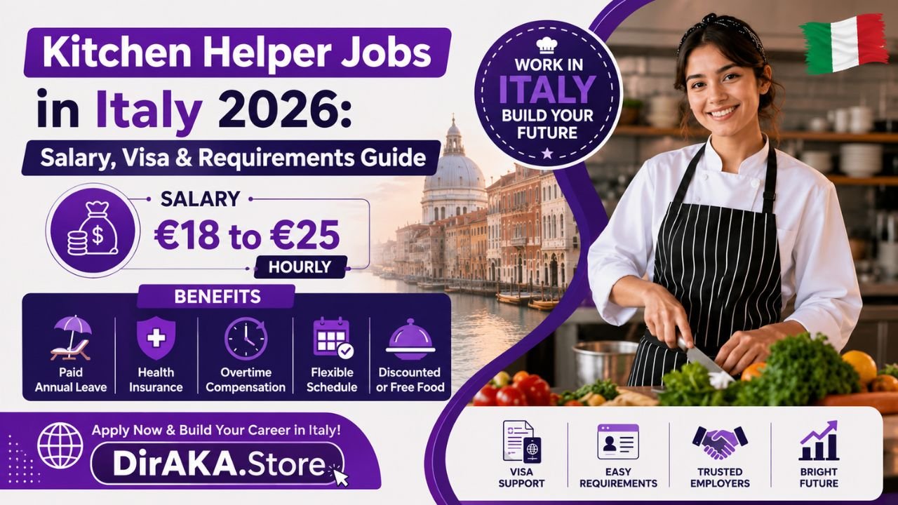 Kitchen Helper Jobs in Italy